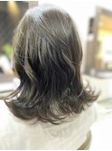 くびレイヤー前髪★抜け感モテ髪グラデーションカラー
