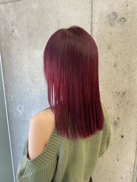 ソロ(soLo) soLoハイトーンボルドー×髪質改善【染谷】