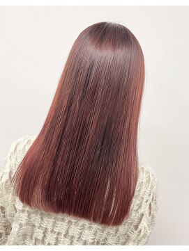 プリュス 名古屋(Plus) ブリーチなし/ピンク/艶カラー/ピンクブラウン/大人カラー