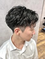 メンズココ 清澄白河店(MENS COCO)&nbsp;ビジネスショートツーブロックスパイラルパーマセンターパート