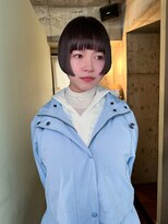 ノラジャーニー(NORA Journey)&nbsp;【諒】ミニボブ黒髪ボブヘア切りっぱなしボブワイドバング前髪