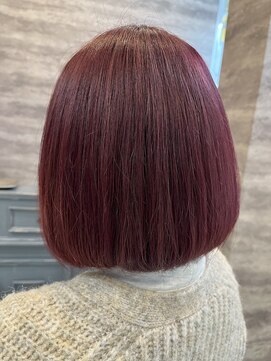 ヘアー ブランコ(hair Blanco) ブリーチなしダブルカラーローズレッド