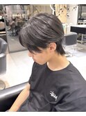 メンズセンターパート