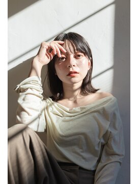 ミット バイ ツリー 吉祥寺(mit by tree) クラゲヘアーボブマロンベージュ