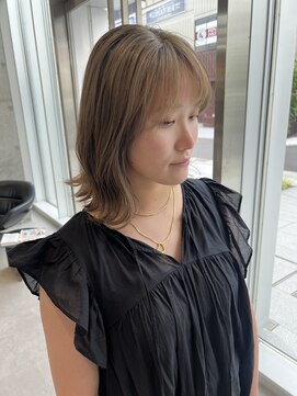 カケル(×.) 肩上ボブ×ミルクティー