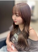 韓国風巻き/くすみベージュ/マロンベージュ