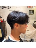 【BarBerBROS】ニュアンスパーマ　センターパート