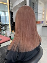 ラピス 渋谷本店(Lapis)&nbsp;ピンクベージュミルクティー/韓国風/ストレート/艶髪/髪質改善