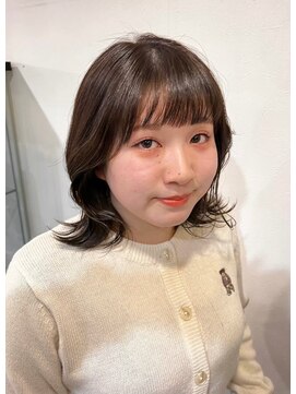 マイ ヘア デザイン 岡崎(MY hair design) 大人可愛い結べるボブ＊ナチュラルブラウン＊愛され外ハネ
