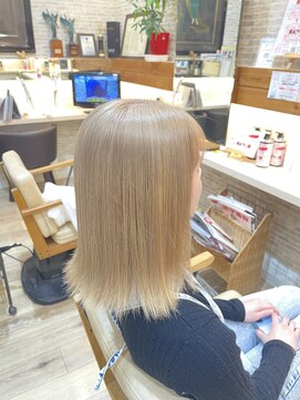 ヘアサロンカルア(Hair salon KARUA) ダブルカラー　ハイトーンミルクティベージュ