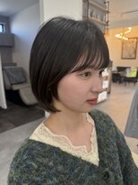 バーチミシマ(BIRCH mishima)&nbsp;CUTで作る黒髪丸みレイヤーボブ☆圧倒的技術の黒髪ボブ