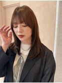 【晴音】ミディアムレイヤー/マッシュバング/30代