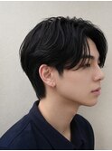 メンズパーマフェザーパーマセンターパートニュアンスパーマ