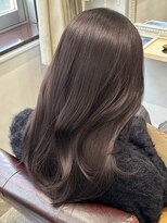 エストアール フクオカ 福岡博多店(est-r. Fukuoka) ピンクブラウン/艶カラー/博多美容室