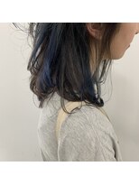 キー(kii)&nbsp;インナーカラー　寒色　ブリーチカラー　福岡　天神　今泉　薬院