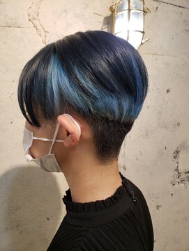 ブランシュ(Blanche) スカイブルーのインナーカラー!