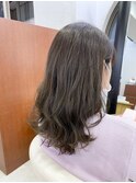 透け感アッシュブラウン☆セミウェットウェーブ【灘区/六甲道】