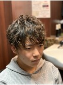 マッシュパーマ　銀座　新橋　理容室