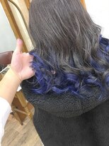 ヘアホームエイト(Hair Home No,8) *inner color×sapphire blue