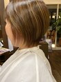 ヘアークリエイション クラフト(HAIRCREATION CRAFT) ショートスタイルで表面とイヤリングカラーをあしらいました!!