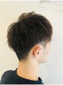ナチュラルグラデーションツーブロックマッシュベリショ ¥8900