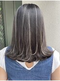 【marshu atre 辰己Style】ハイライト×グレージュ