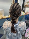 編みおろしアレンジ
