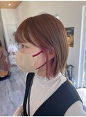 高発色レッド◎インナーカラー