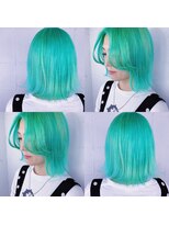 キジ(KIJI) 外国人風カラー×ミントグリーン