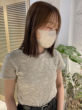 コフィー バイ メルト 吉祥寺(cofy by melt) 【松本咲花】外ハネ切りっぱなしボブ/秋カラーマロンベージュ