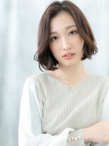 ドクターズ サロン ラブ(Dr's Salon LAB) ことりベージュ大人フェミニンかきあげボブi古河20代30代40代