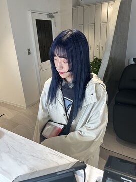 イオール 北千住(ior) ネイビーブルー×姫カット【ior北千住】