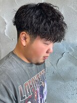 ニアウ 高崎店(Niau)&nbsp;波巻きスパイラルパーマメンズパーマメンズマッシュ群馬高崎眉毛