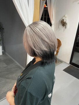 髪屋 紬 【Chu】ハイトーン/グレー/シルバー/ケアブリーチ/アッシュ/韓国