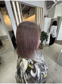 白髪ぼかしピンク