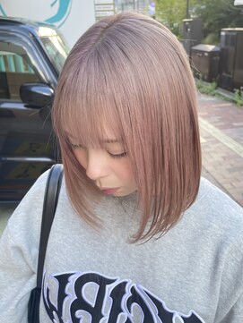 ヘアーメイクオズ(hair make O/S) 《kaito》ピンクベージュ ホワイトピンク ミルクティーカラー