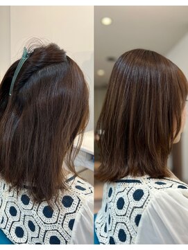 アメイズトーキョー 札幌大通(Amaz! tokyo) 小顔ネビージュワンレン/縮毛矯正/髪質改善/ツヤ髪/くせ毛