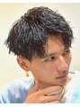 フリーク バーバーショップ 都島店(FREAK BARBER SHOP) コンマバング×縦落ちツイストスパイラルパーマ