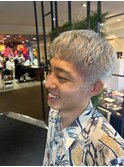 【W_SALON 河原町】シルバー×短髪