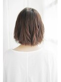 夏美髪質改善アプリコットオレンジハイライトカラーくびれヘア41