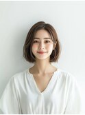 ボブ/イメチェン/外ハネボブ/美髪/ワイドバング/髪型