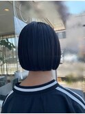 切りっぱなしボブ
