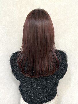 ルフトバイアンビエンテ(Luft by ambiente) 艶髪カラー　ピンクブラウン　イノアカラー