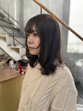 オーダー(OORDER) [KAGIWADA]顔まわりレイヤー/ブリーチなしカラー/グレージュ