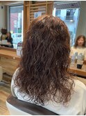 ウェット感ルーズパーマ