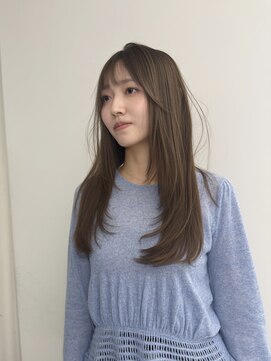 ガリカ 大名(Gallica) SLICKなロングレイヤー/オリーブベージュ