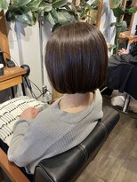 ヘアードレスビュー(hair dress V.I.E.W)&nbsp;あご下ボブ×グレーブラウン