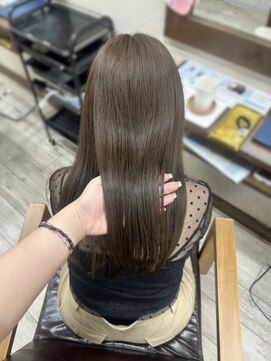 ミニム ヘアー(minim hair) 【minim×miku】アッシュベージュ×水素トリートメント