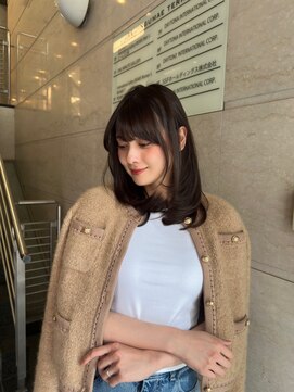 エル バイ ホーム(L by HOME) Cカール ワンカールレイヤーカット ダークチョコブラウン