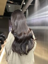 ペレ 原宿(PELE)&nbsp;ダークパープルナチュラルショート夏のヘアアレンジ原宿